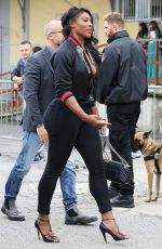 SERENA WILLIAMS Arrives at Gucci Fashion Show at Milan Fashion Week 09/21/2016