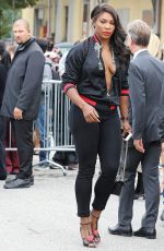 SERENA WILLIAMS Arrives at Gucci Fashion Show at Milan Fashion Week 09/21/2016