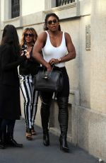 SERENA WILLIAMS Out and About in Milan During Fashion Week 09/22/2016