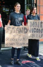 SHAILENE WOODLEY Protests Against Dakota Access Pipeline in New York 09/13/2016