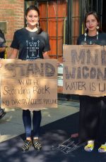 SHAILENE WOODLEY Protests Against Dakota Access Pipeline in New York 09/13/2016