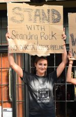 SHAILENE WOODLEY Protests Against Dakota Access Pipeline in New York 09/13/2016