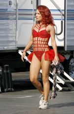 SHARNA BURGESS on the Set of DWTS Season 23 Promos in Los Angeles 08/29/2016