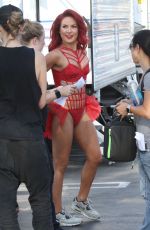 SHARNA BURGESS on the Set of DWTS Season 23 Promos in Los Angeles 08/29/2016