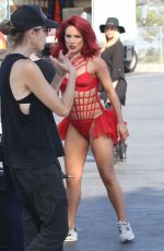 SHARNA BURGESS on the Set of DWTS Season 23 Promos in Los Angeles 08/29/2016