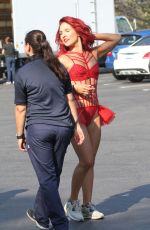 SHARNA BURGESS on the Set of DWTS Season 23 Promos in Los Angeles 08/29/2016