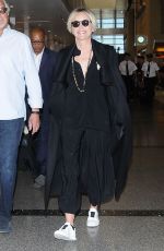 SHARON STONE at Los Angeles International Airport 09/02/2016
