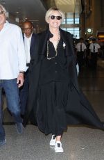 SHARON STONE at Los Angeles International Airport 09/02/2016