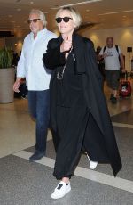 SHARON STONE at Los Angeles International Airport 09/02/2016