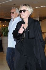 SHARON STONE at Los Angeles International Airport 09/02/2016
