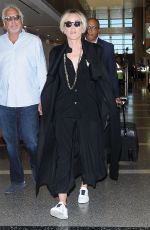 SHARON STONE at Los Angeles International Airport 09/02/2016