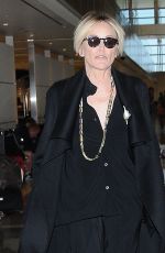 SHARON STONE at Los Angeles International Airport 09/02/2016