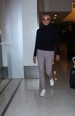 SHARON STONE at Los Angeles International Airport 09/11/2016