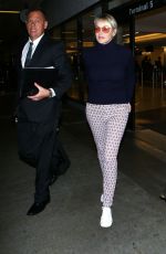 SHARON STONE at Los Angeles International Airport 09/11/2016
