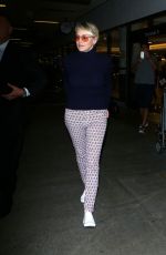 SHARON STONE at Los Angeles International Airport 09/11/2016