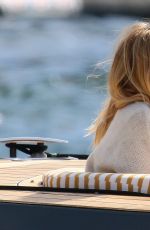 SIENNA MILLER at a Boat in Antibes 09/23/2016