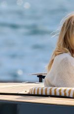 SIENNA MILLER at a Boat in Antibes 09/23/2016