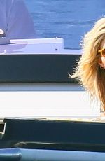 SIENNA MILLER Boarding at a Yacht in Antibes 09/25/2016