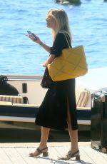 SIENNA MILLER Boarding at a Yacht in Antibes 09/25/2016