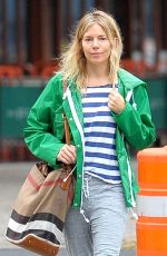 SIENNA MILLER Out and About in Soho 09/27/2016