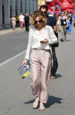 SONIA BERGAMASCO Out and About in Venice 09/04/2016
