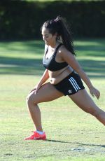 SOPHIE KASAEI Working Out at a Park in London 09/12/2016