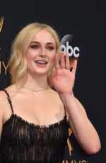 SOPHIE TURNER at 68th Annual Primetime Emmy Awards in Los Angeles 09/18/2016