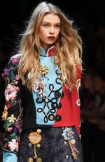 STELLA MAXWELL on the Runway at Dolce & Gabbana Spring/Summer 2017 Fashion Show in Milan 09/25/2016