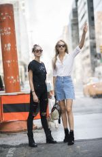 TAYLOR HILL and ROMEE STRIJD Out in New York 09/04/2016