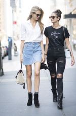 TAYLOR HILL and ROMEE STRIJD Out in New York 09/04/2016