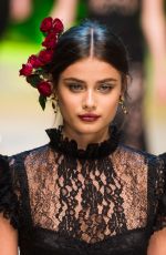 TAYLOR HILL on the Runway at Dolce & Gabbana Fashion Show at Milan Fashion Week 09/25/2016