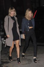 TAYLOR SWIFT and CARA DELEVINGNE Night Out in New York 09/26/2016