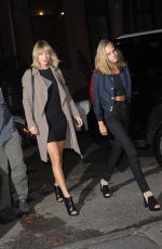 TAYLOR SWIFT and CARA DELEVINGNE Night Out in New York 09/26/2016