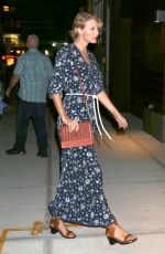 TAYLOR SWIFT Out and About in New York 09/12/2016
