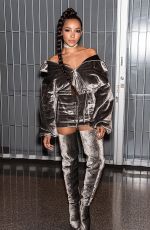 TINASHE at New York Fashion Week Opening in New York 09/11/2016