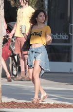 VANESSA HUDGENS in Jeans Shorts Out in Venice Beach 09/22/2016