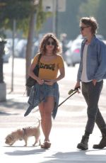 VANESSA HUDGENS in Jeans Shorts Out in Venice Beach 09/22/2016