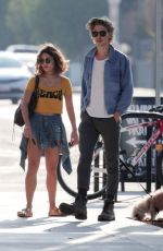 VANESSA HUDGENS in Jeans Shorts Out in Venice Beach 09/22/2016