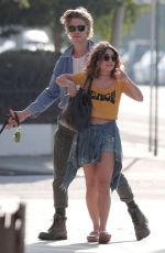 VANESSA HUDGENS in Jeans Shorts Out in Venice Beach 09/22/2016