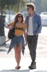 VANESSA HUDGENS in Jeans Shorts Out in Venice Beach 09/22/2016