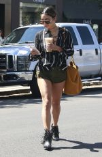 VANESSA HUDGENS Out for Ice Coffee in West Hollywood 09/15/2016