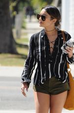 VANESSA HUDGENS Out for Ice Coffee in West Hollywood 09/15/2016