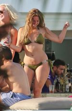 VICKY PATTISON in Bikini at a Pool Party in Ibiza 09/22/2016