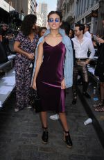 VICTORIA JUSTICE at Rebecca Minkoff Fashion Show at New York Fashion Week 09/10/2016