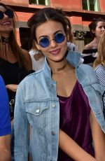 VICTORIA JUSTICE at Rebecca Minkoff Fashion Show at New York Fashion Week 09/10/2016