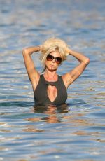 VICTORIA SILVSTEDT in Swimsuit onthe Beach in Mykonos 09/10/2016
