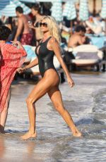 VICTORIA SILVSTEDT in Swimsuit onthe Beach in Mykonos 09/10/2016