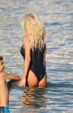 VICTORIA SILVSTEDT in Swimsuit onthe Beach in Mykonos 09/10/2016