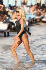 VICTORIA SILVSTEDT in Swimsuit onthe Beach in Mykonos 09/10/2016