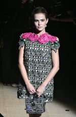 ZOEY DEUTCH at Dolce & Gabbana Fashion Show at Milan Fashion Week 09/25/2016
